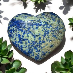Azurite Heart Carving‎ Meditation Stone (7)